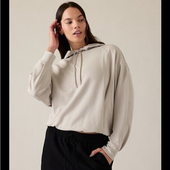 Athleta seasoft bubble hem hoodie size xs color abalone - Picture 5 of 5